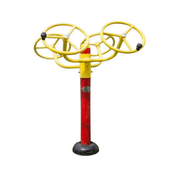 Alat Fitness Taman – Outdoor Warming Arm 4 Circle